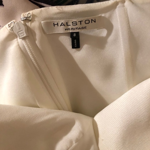 Halston Heritage black and white abstract halter dress (Marilyn Monroe vibe) - Picture 4 of 8